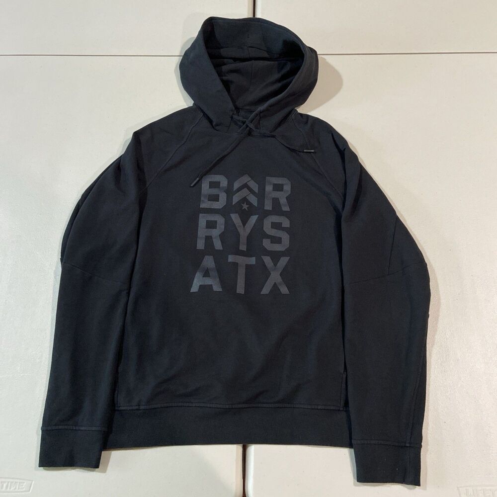 Lululemon Sweater Mens M? Black Hoodie Pullover Barrys Bootcamp